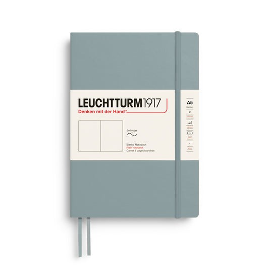 Leuchtturm1917 A5 Medium Softcover Plain Notebook - Dove