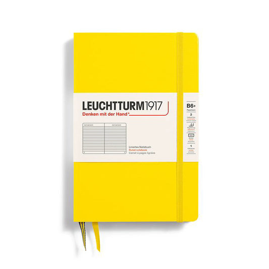 Leuchtturm1917 Paperback B6+ Hardcover Ruled Notebook - Lemon (Discontinued)