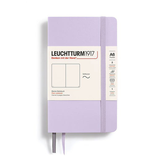Leuchtturm1917 A6 Pocket Softcover Plain Notebook - Lilac