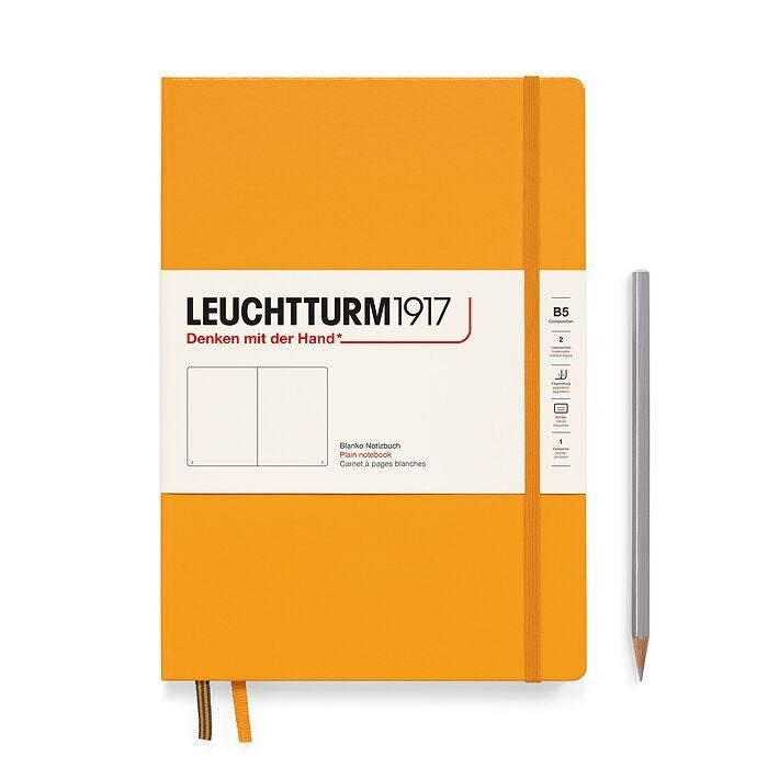 Leuchtturm1917 Composition B5 Hardcover Plain Notebook - Rising Sun