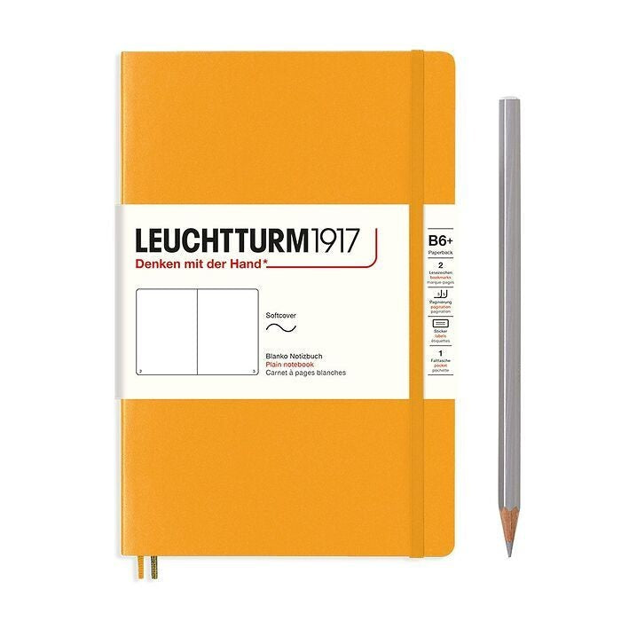 Leuchtturm1917 B6+ Paperback Softcover Plain Notebook - Rising Sun