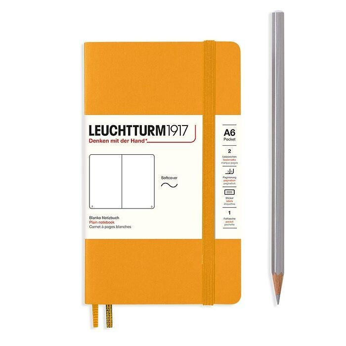 Leuchtturm1917 A6 Pocket Softcover Plain Notebook - Rising Sun