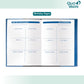Quo Vadis 2026 Notor Bi-lingual Daily Planner - Texas Bamboo Green (EN/FR)