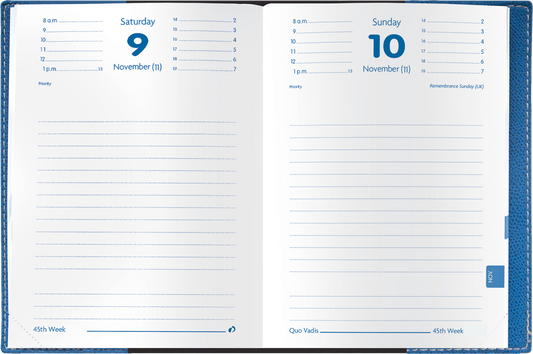 Quo Vadis 2025 Notor Daily Planner - Texas Bamboo