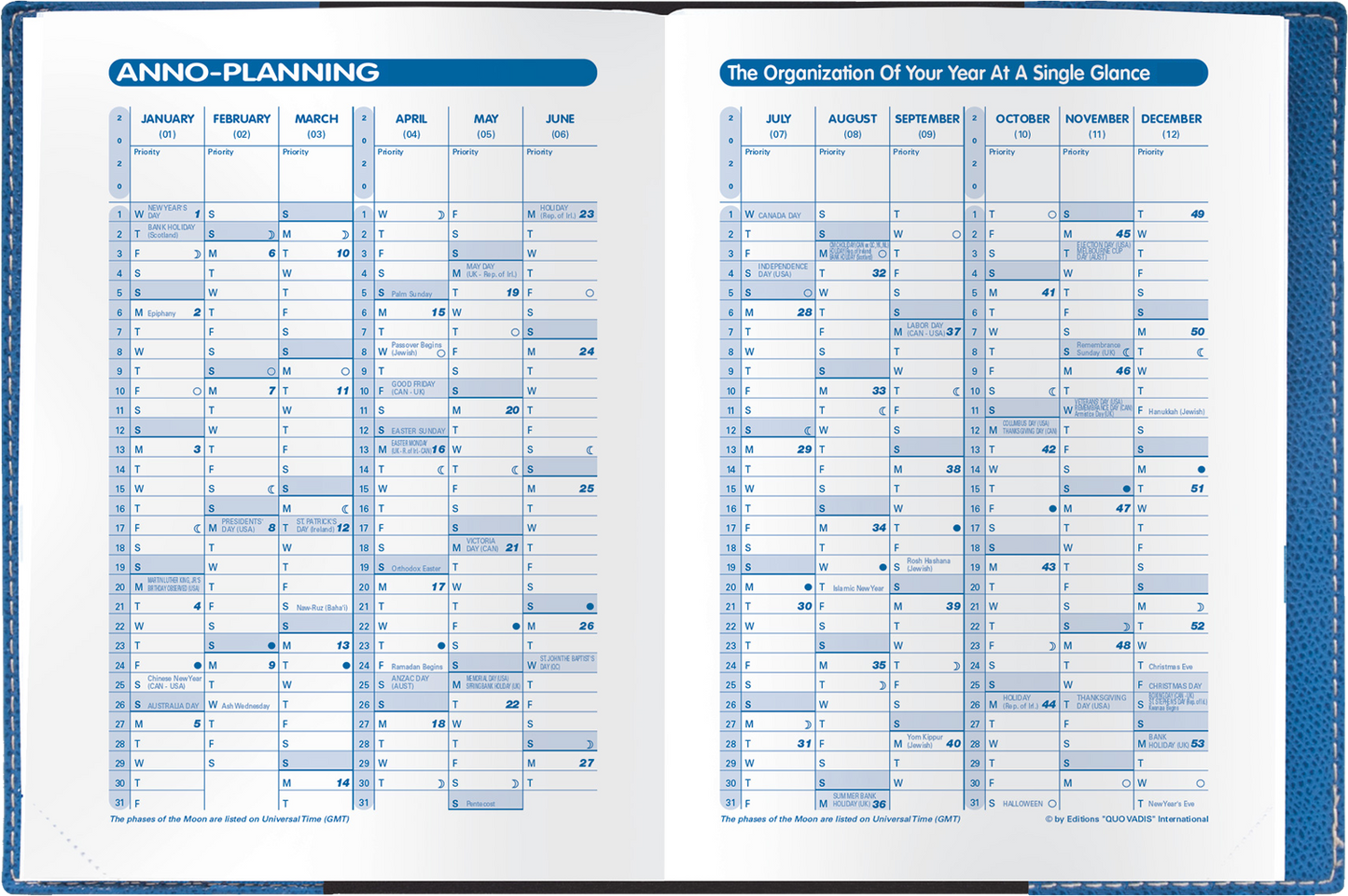 Quo Vadis 2025 Notor Daily Planner - Texas Bamboo