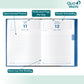 Quo Vadis 2026 Notor Bi-lingual Daily Planner - Texas Bamboo Green (EN/FR)