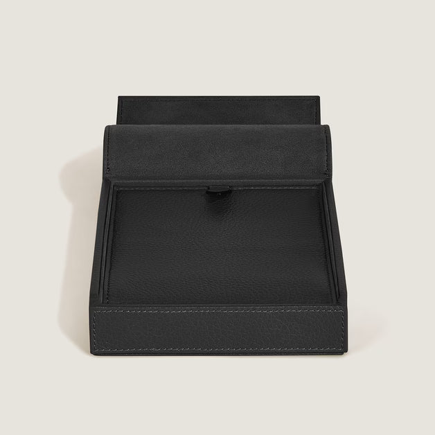 Montblanc Grain Leather 4-Slot Travel Box - Black