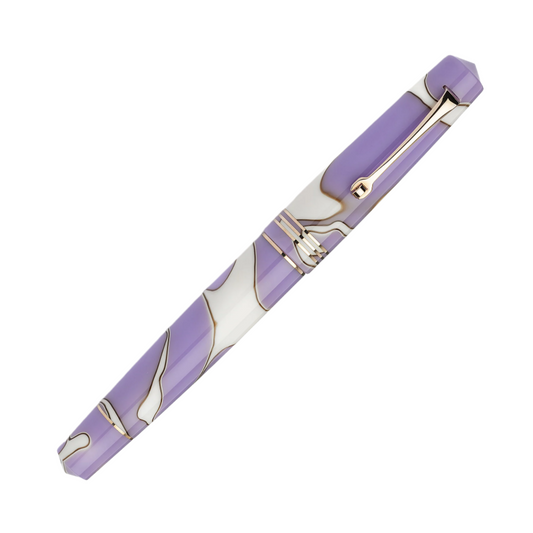 Leonardo Momento Zero Fountain Pen - Nuvola Lilac - Rose Gold Trim (Numbered Edition)
