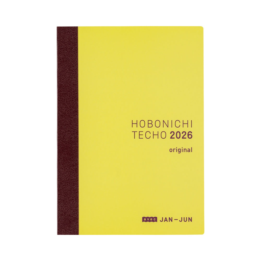 Hobonichi 2026 A6 Techo Original Avec Book - Set of 2 (Mon/Jan Start) (6-Month) (Japanese)