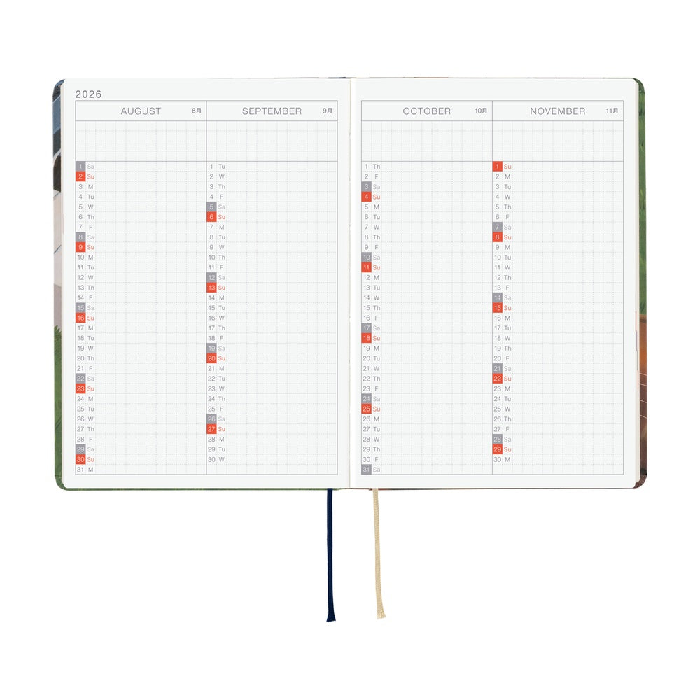 Hobonichi 2026 A6 Techo HON - Hiroko Kubota: Waiting on the Chord