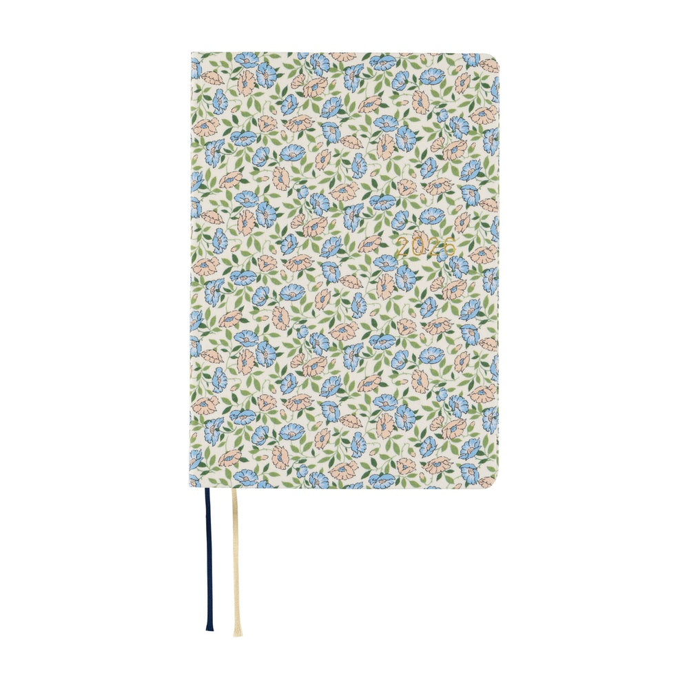 Hobonichi 2026 A6 Techo HON - Liberty Fabrics: Sasha Kiora