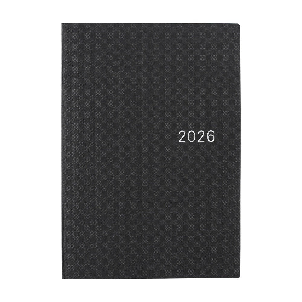 Hobonichi 2026 A6 Techo HON - Paper Series: Black Gingham