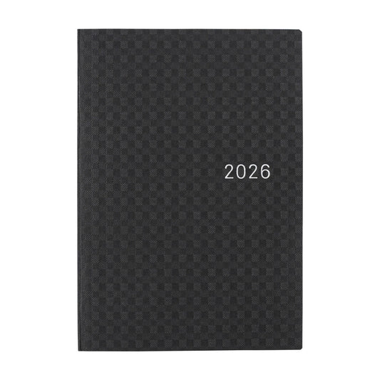 Hobonichi 2026 A6 Techo HON - Paper Series: Black Gingham