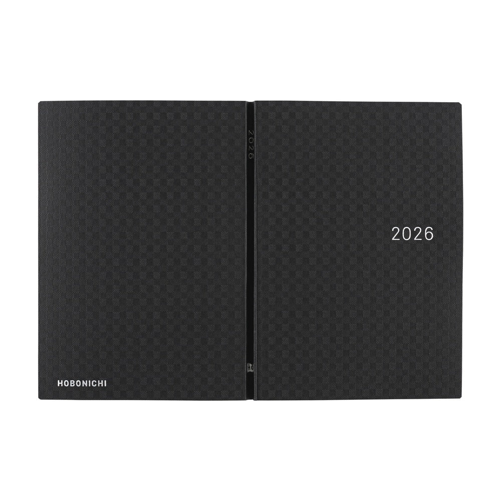 Hobonichi 2026 A6 Techo HON - Paper Series: Black Gingham