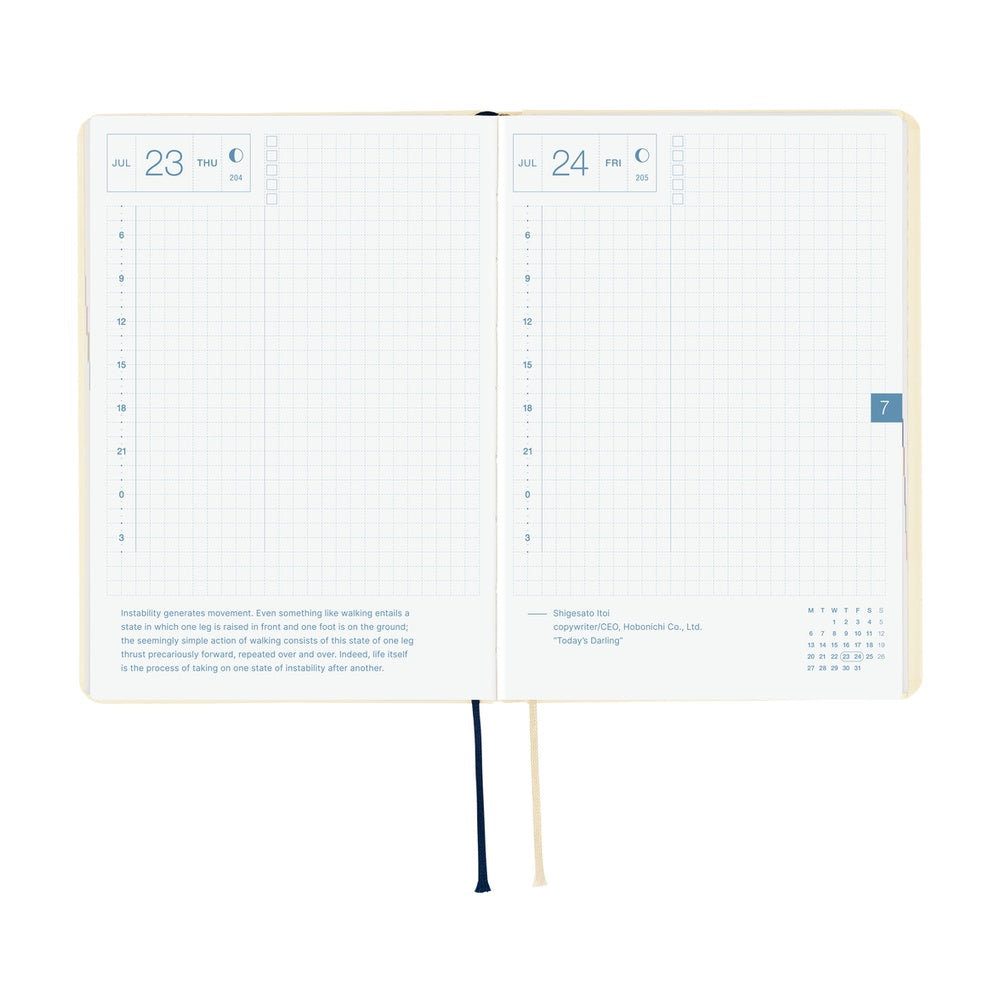Hobonichi 2026 A6 Techo HON - Slash (Ivory)
