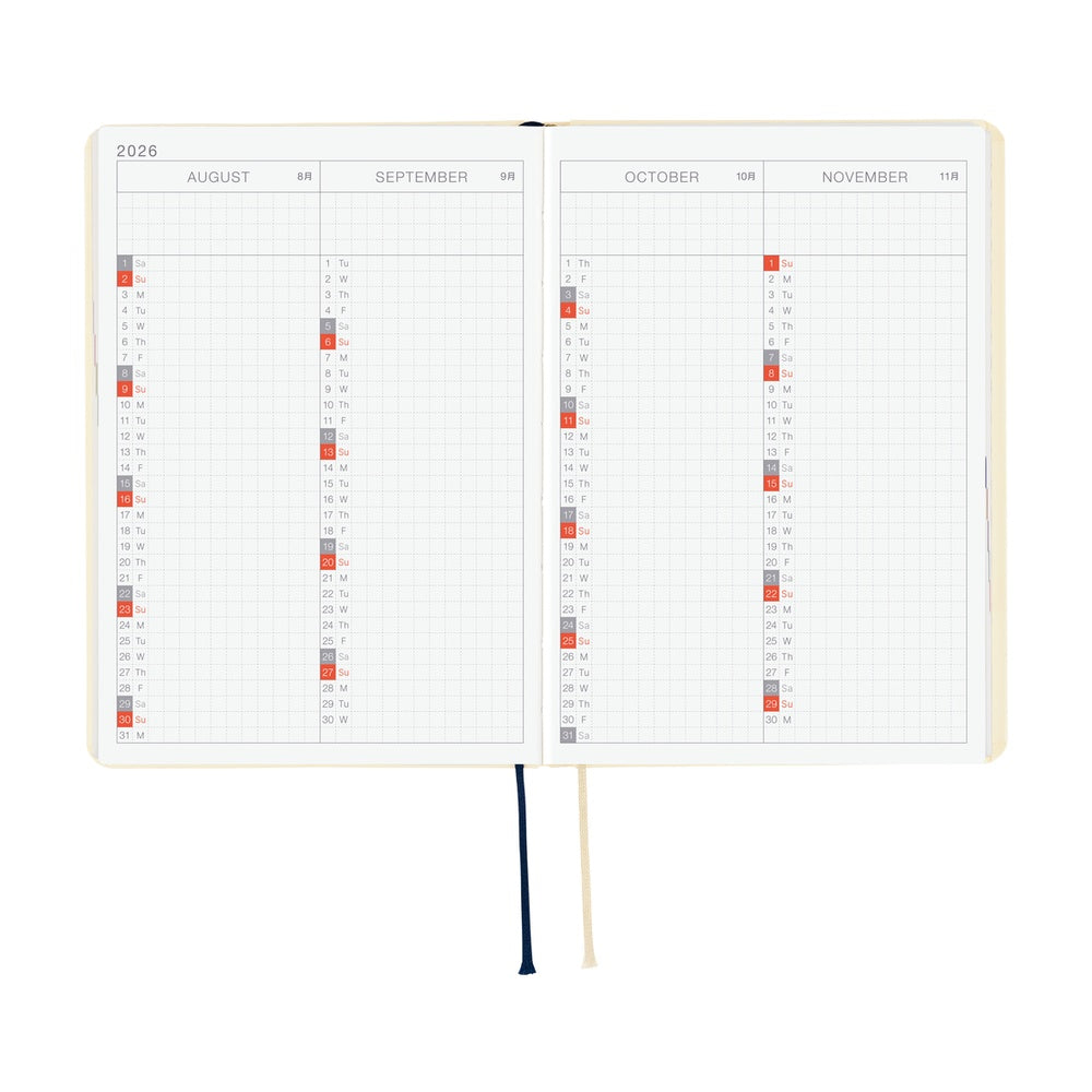 Hobonichi 2026 A6 Techo HON - Slash (Ivory)