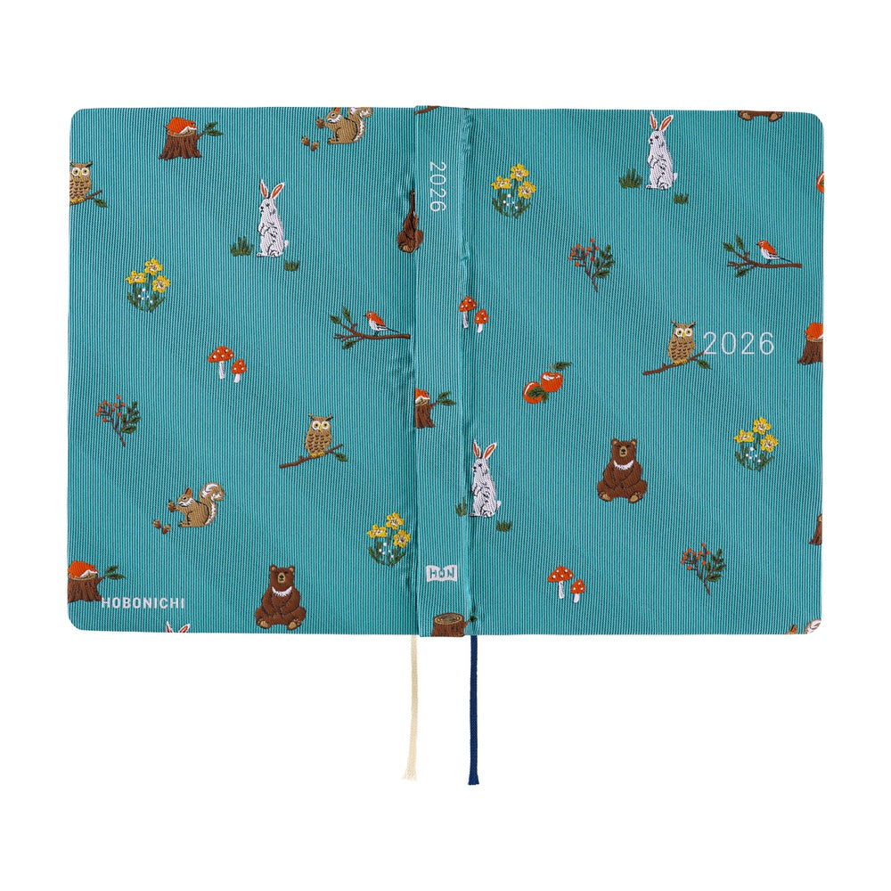 Hobonichi 2026 A6 Techo HON - Bow & Tie: In the Forest
