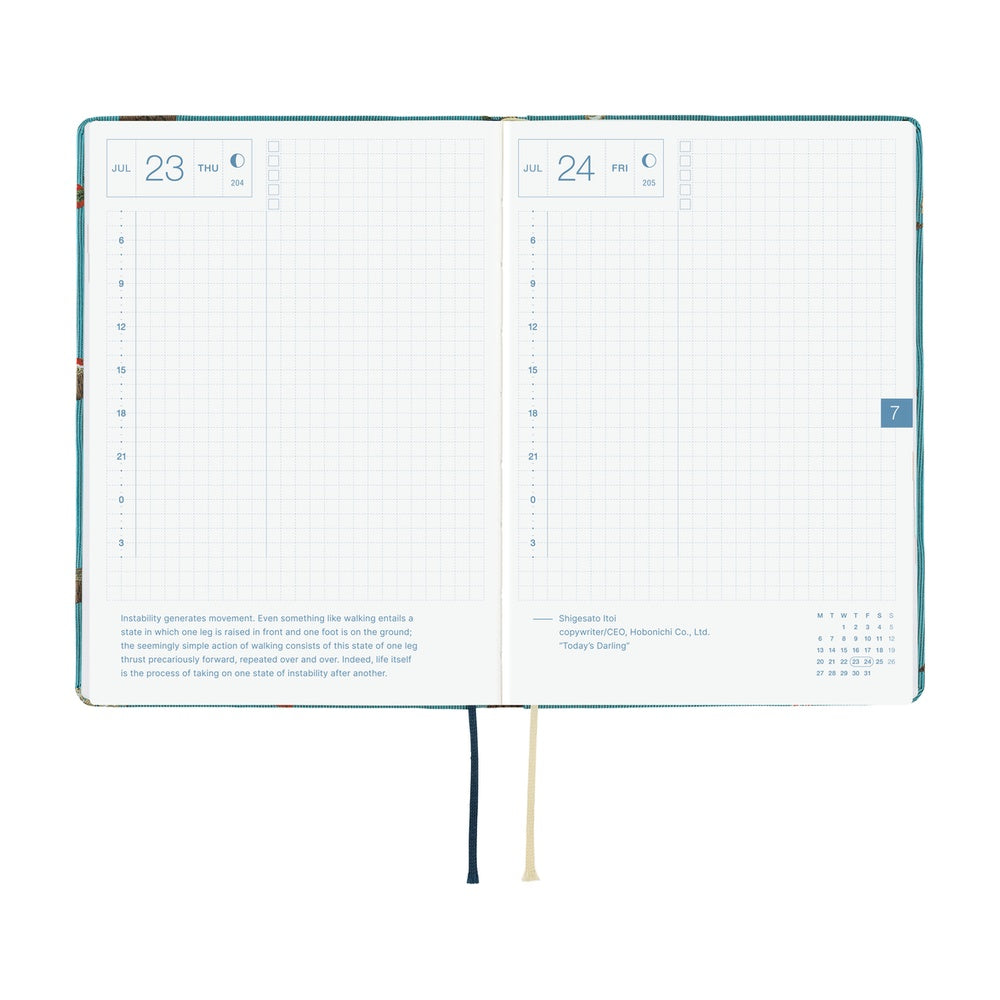 Hobonichi 2026 A6 Techo HON - Bow & Tie: In the Forest