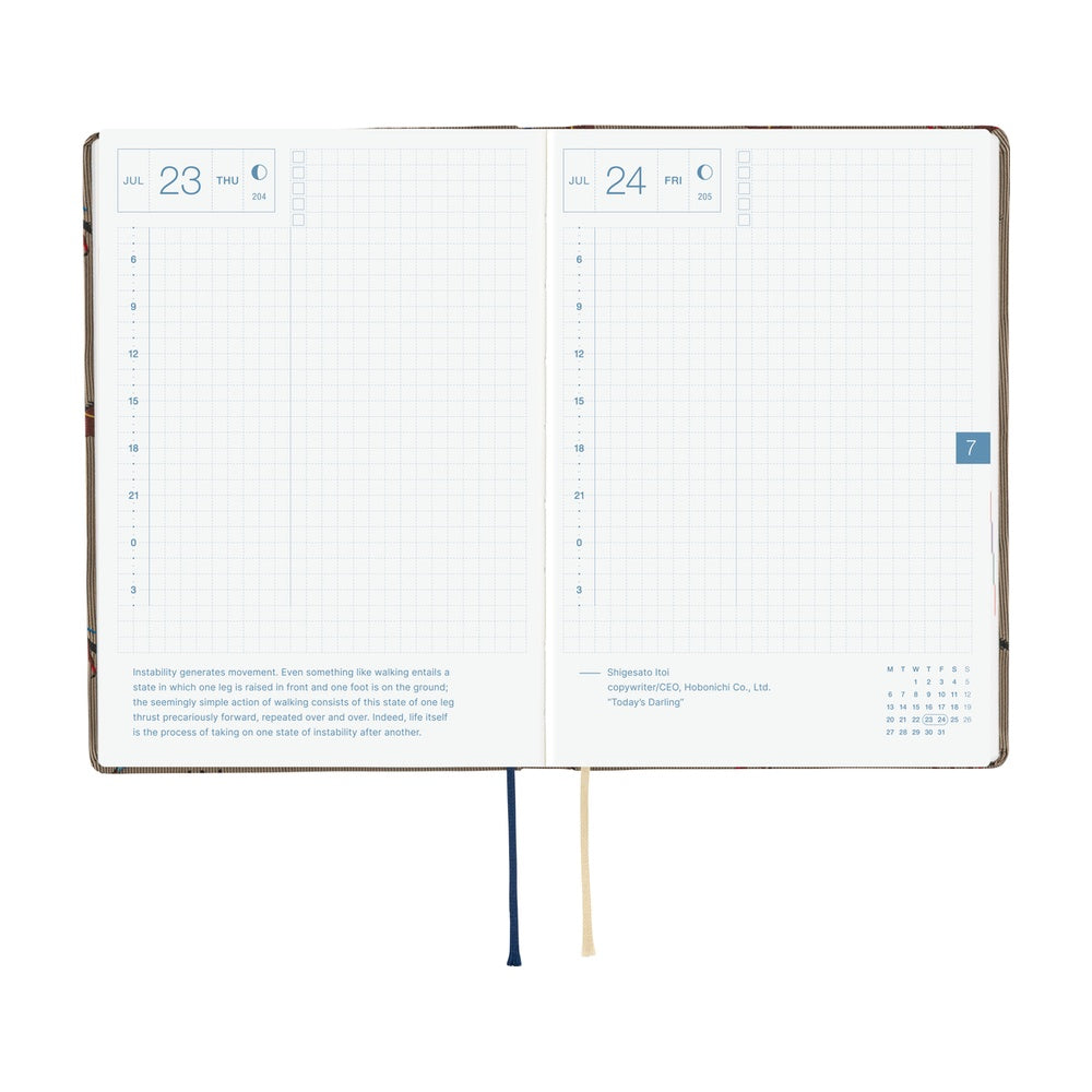 Hobonichi 2026 A6 Techo HON - Bow & Tie: Galloping Horses