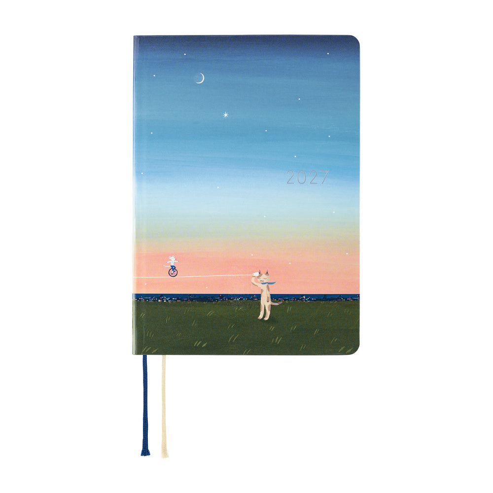 Hobonichi 2027 A6 Techo HON - Hiroko Kubota: String Telephone Until the Moon is Full