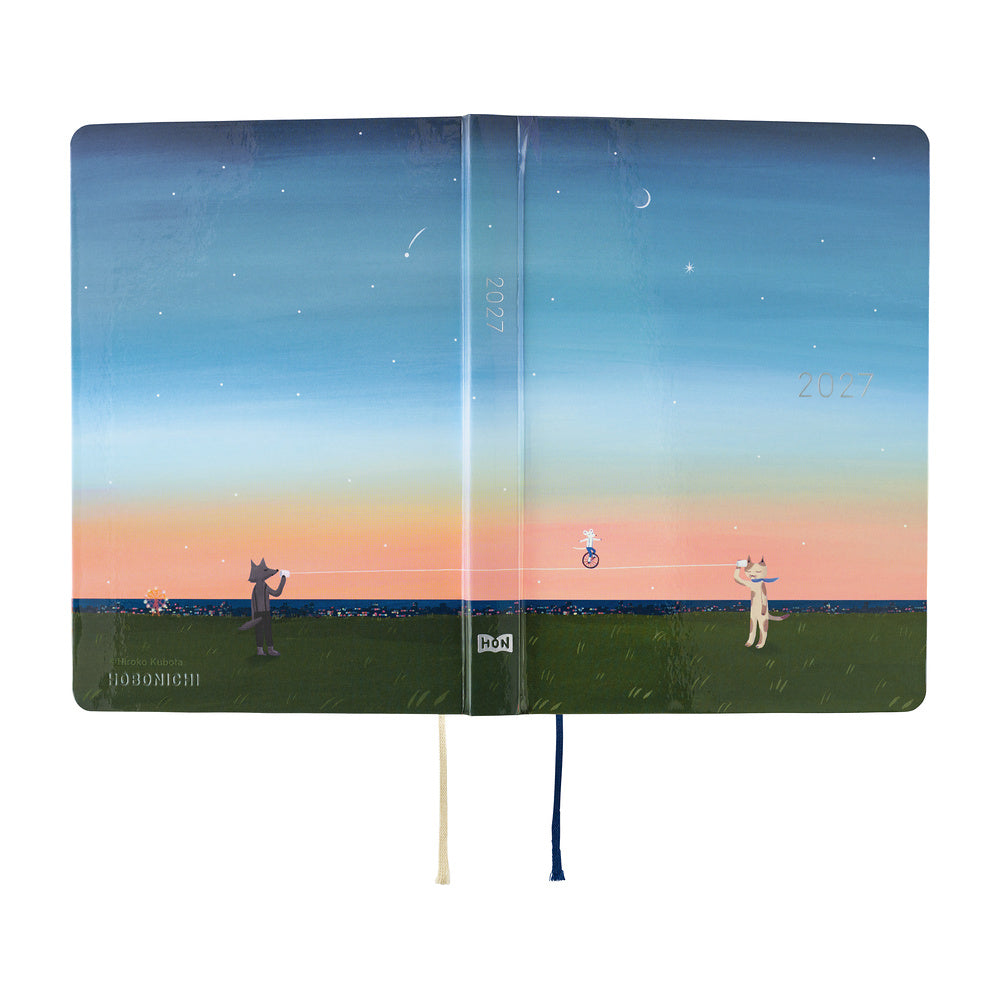 Hobonichi 2027 A6 Techo HON - Hiroko Kubota: String Telephone Until the Moon is Full