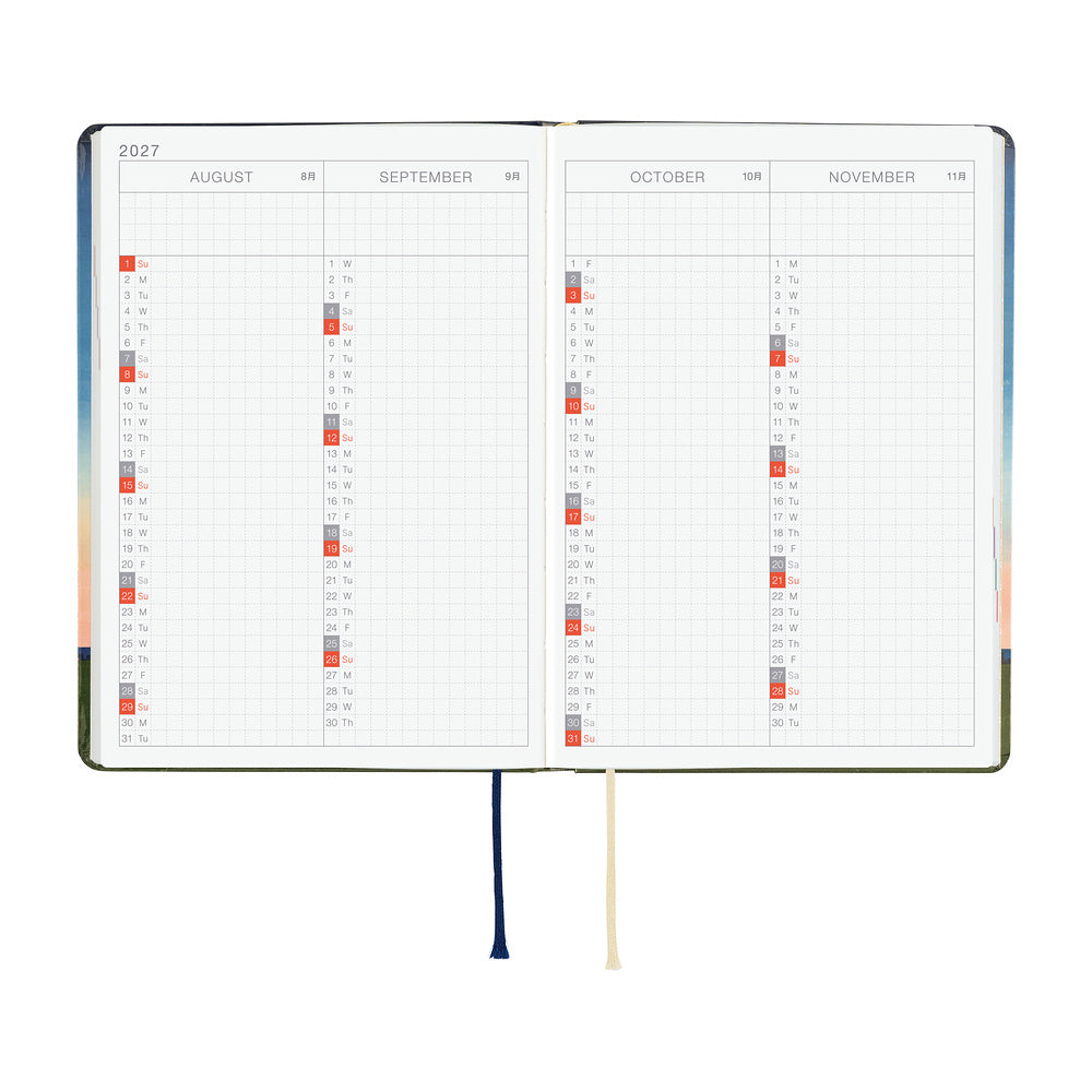 Hobonichi 2027 A6 Techo HON - Hiroko Kubota: String Telephone Until the Moon is Full