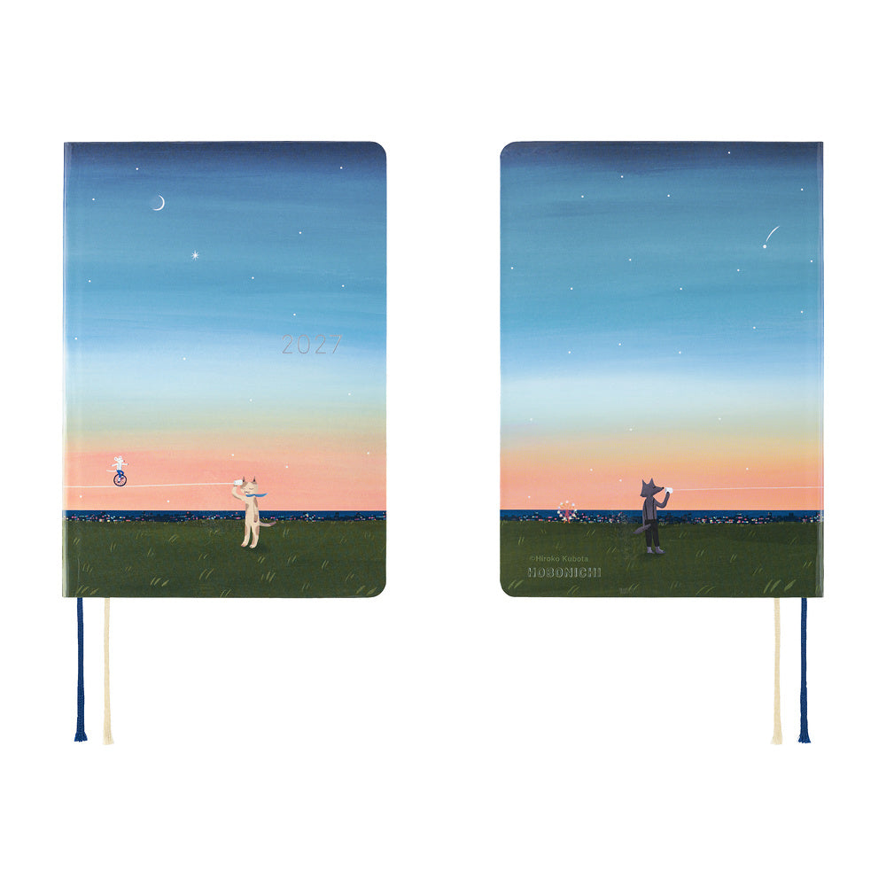 Hobonichi 2027 A6 Techo HON - Hiroko Kubota: String Telephone Until the Moon is Full