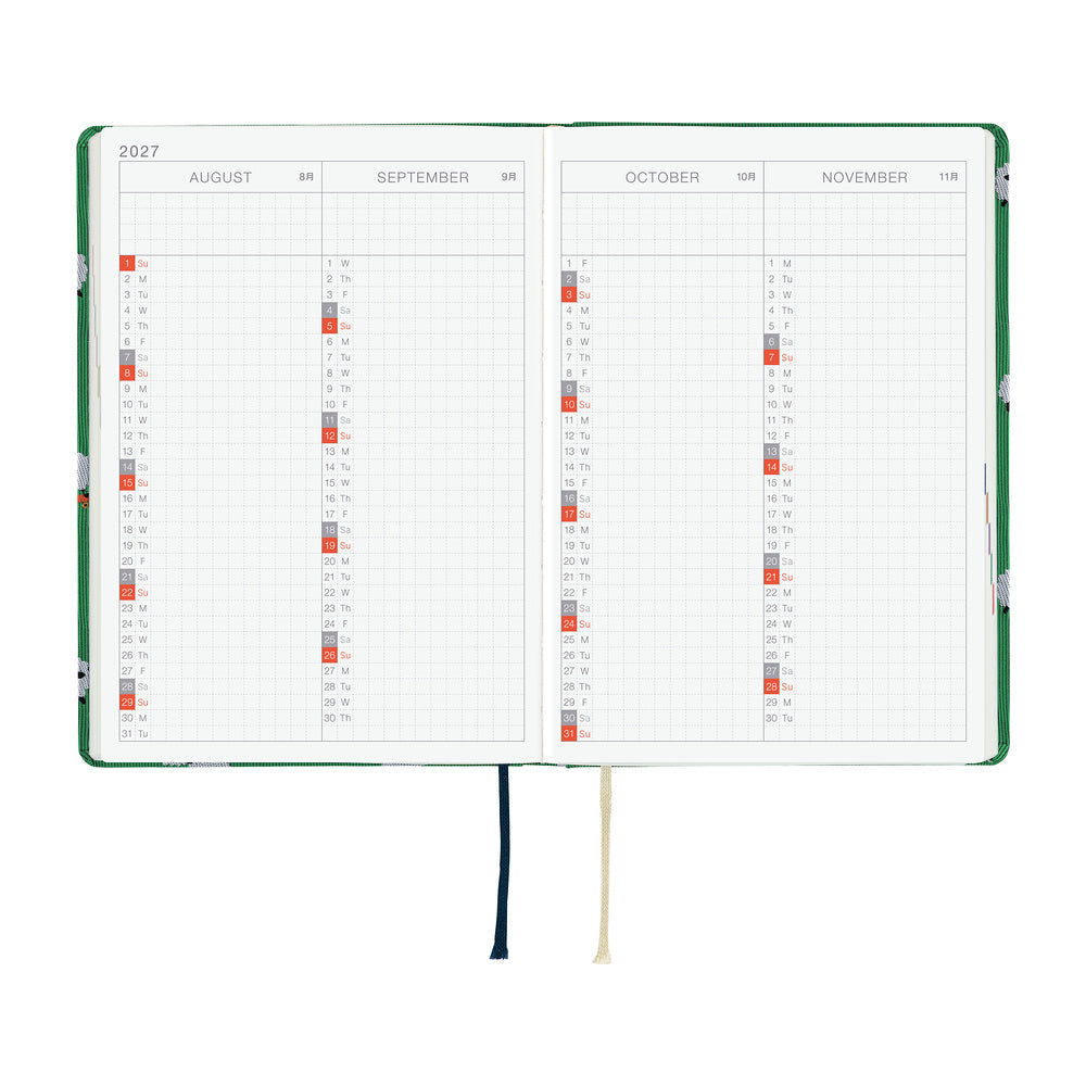 Hobonichi 2027 A6 Techo HON - Bow & Tie: Sheep Sheep Sheep
