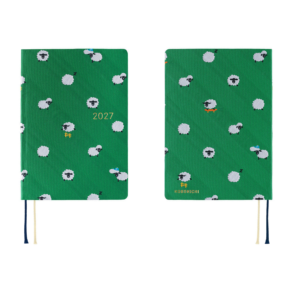 Hobonichi 2027 A6 Techo HON - Bow & Tie: Sheep Sheep Sheep