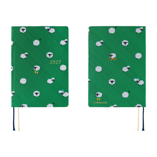 Hobonichi 2027 A6 Techo HON - Bow & Tie: Sheep Sheep Sheep