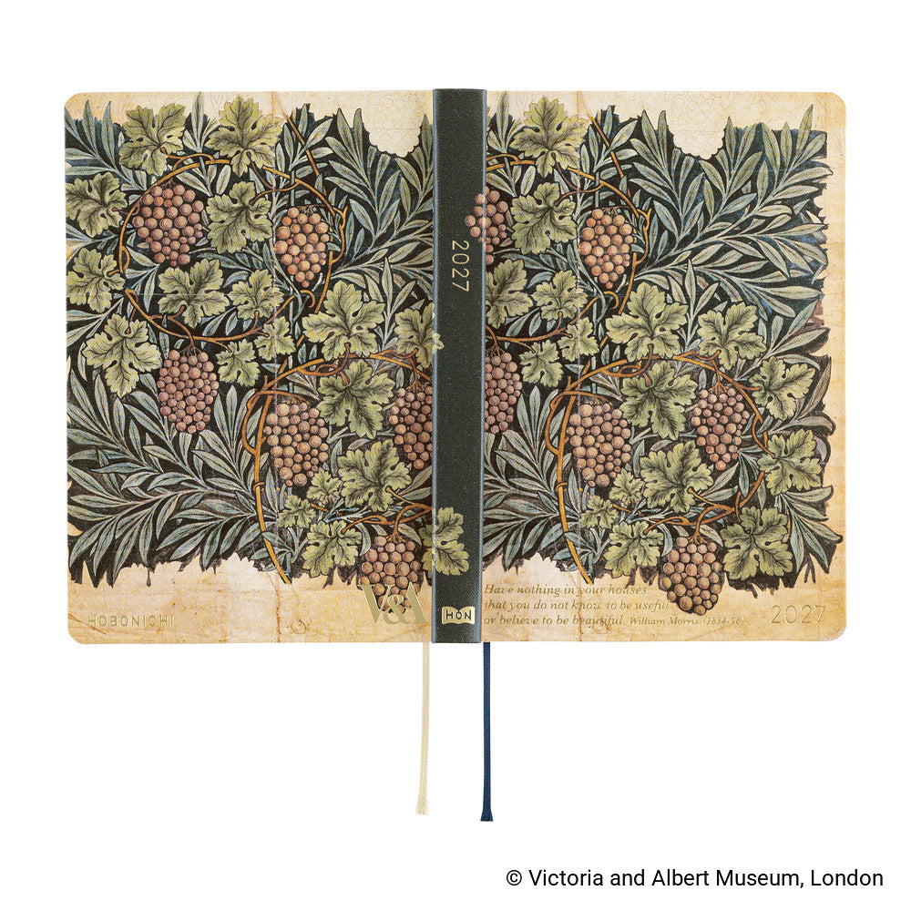 Hobonichi 2027 A6 Techo HON - V&A Series: Vine