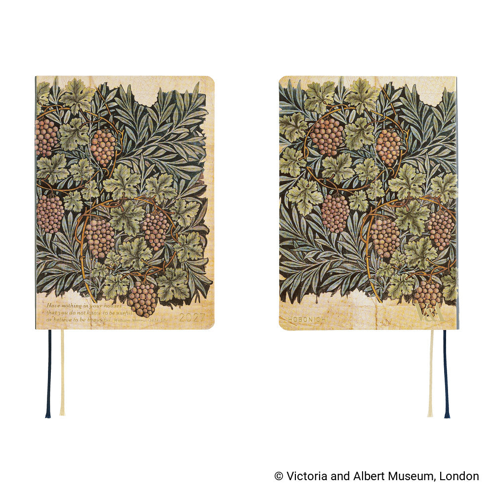 Hobonichi 2027 A6 Techo HON - V&A Series: Vine