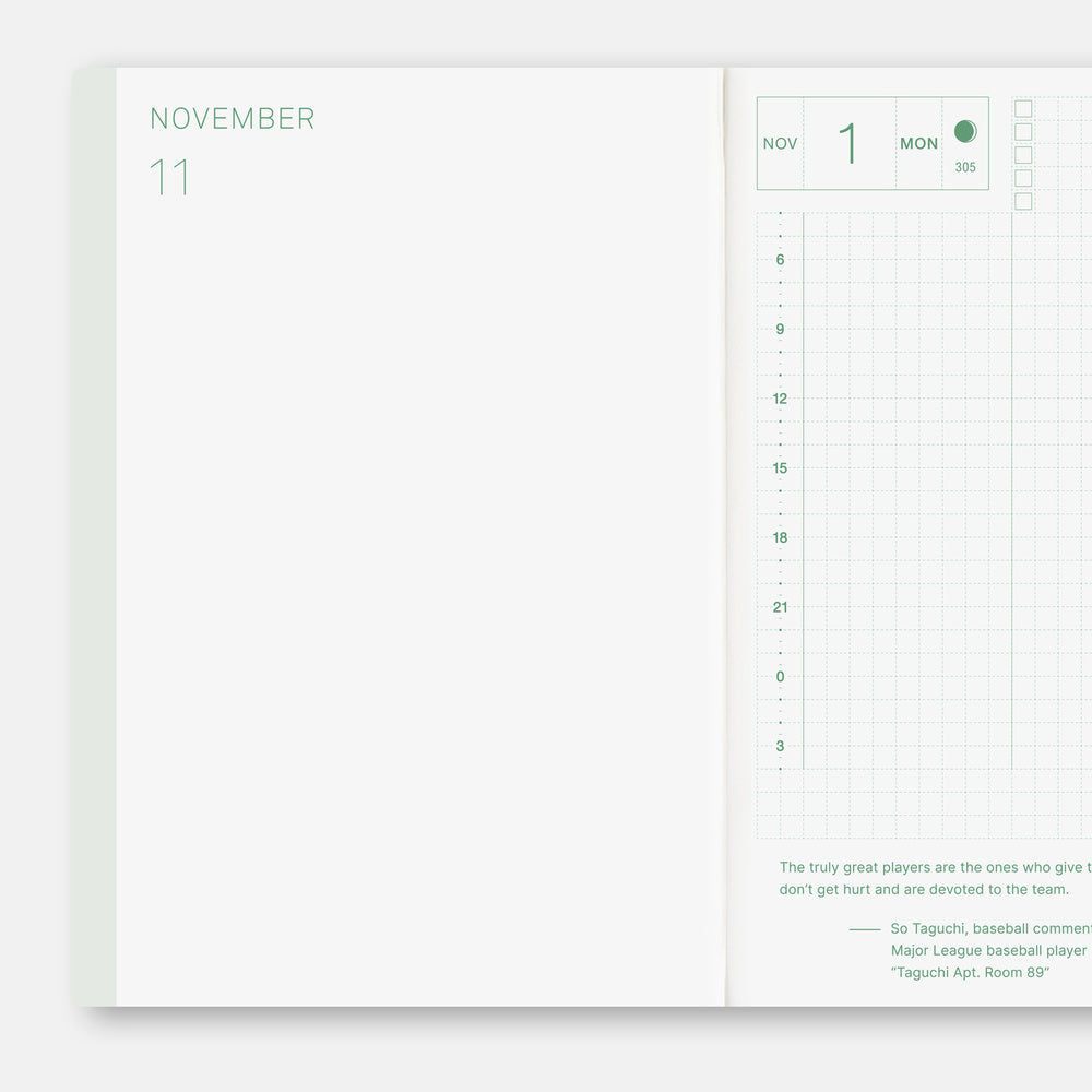 Hobonichi 2027 A6 Techo Original Book (English)