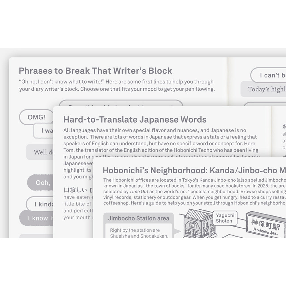 Hobonichi 2027 A6 Techo Original Book (English)