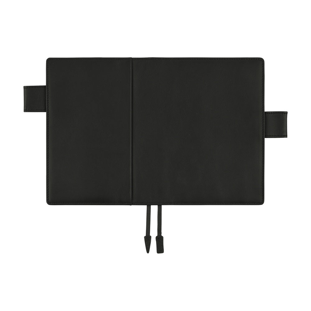 Hobonichi 2026 A6 Techo Book & Cover Set - Leather: TS Basic Black (English)