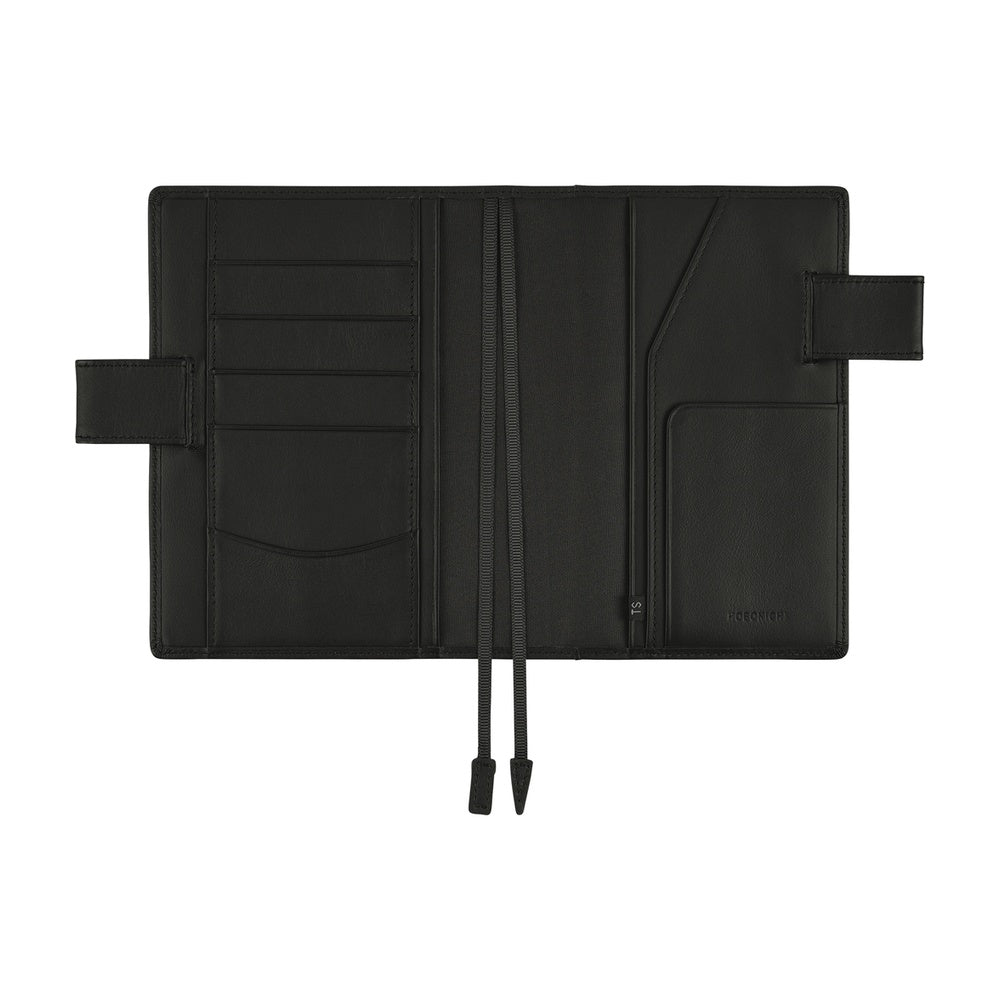 Hobonichi 2026 A6 Techo Book & Cover Set - Leather: TS Basic Black (English)