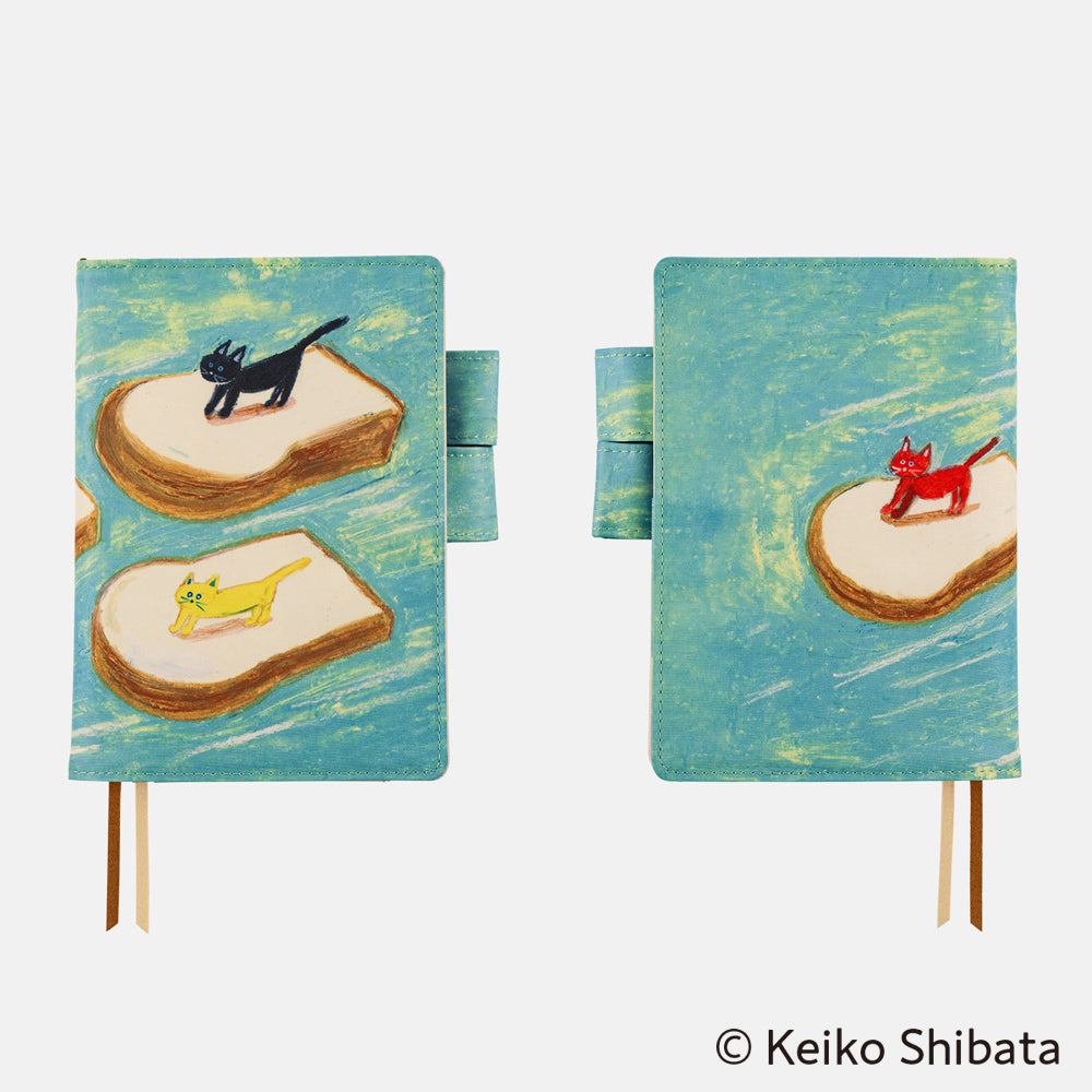 Hobonichi A6 Techo Cover Only - Keiko Shibata: Bread floating in the wind