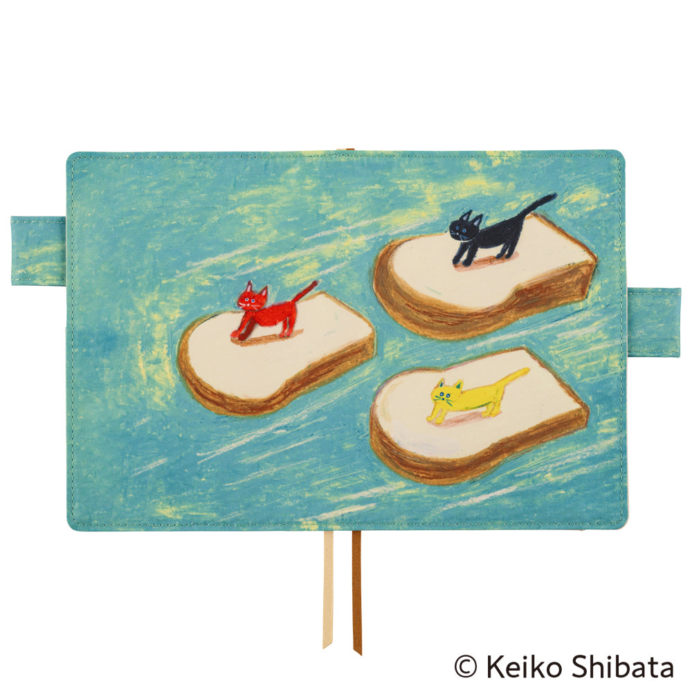 Hobonichi A6 Techo Cover Only - Keiko Shibata: Bread floating in the wind