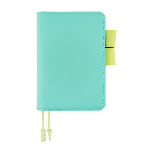 Hobonichi 2026 A6 Techo Book & Cover Set - Aqua Lime (English)