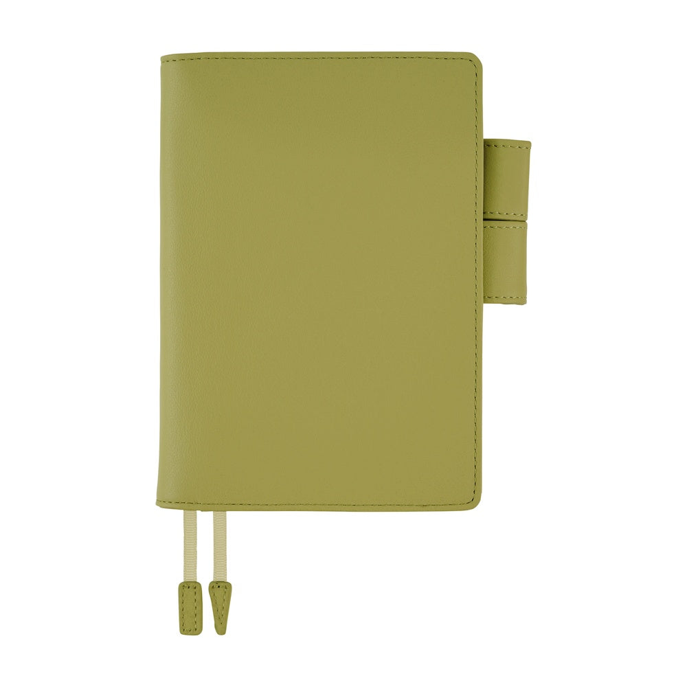 Hobonichi 2026 A6 Techo Book & Cover Set - Leather: Sage Green (English)