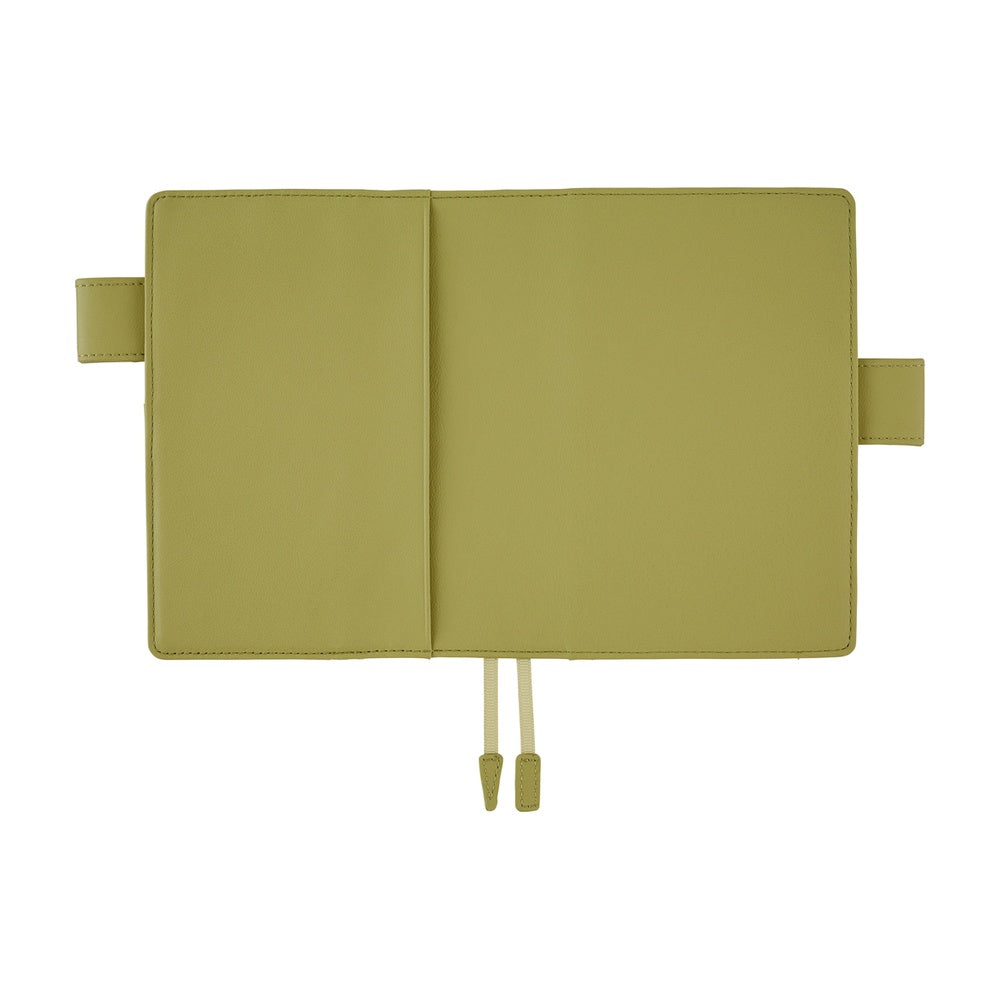Hobonichi 2026 A6 Techo Book & Cover Set - Leather: Sage Green (English)