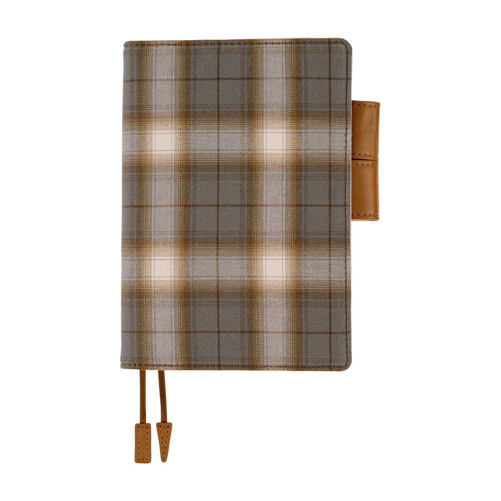 Hobonichi 2026 A6 Techo Book & Cover Set - Shirt Fabric: Foggy Plaid (English)