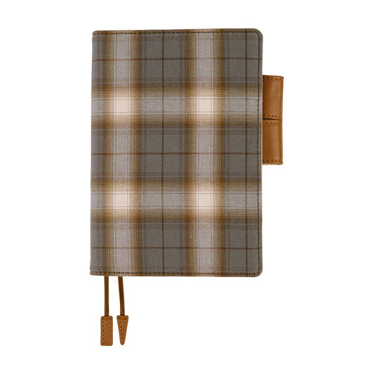 Hobonichi 2026 A6 Techo Book & Cover Set - Shirt Fabric: Foggy Plaid (English)