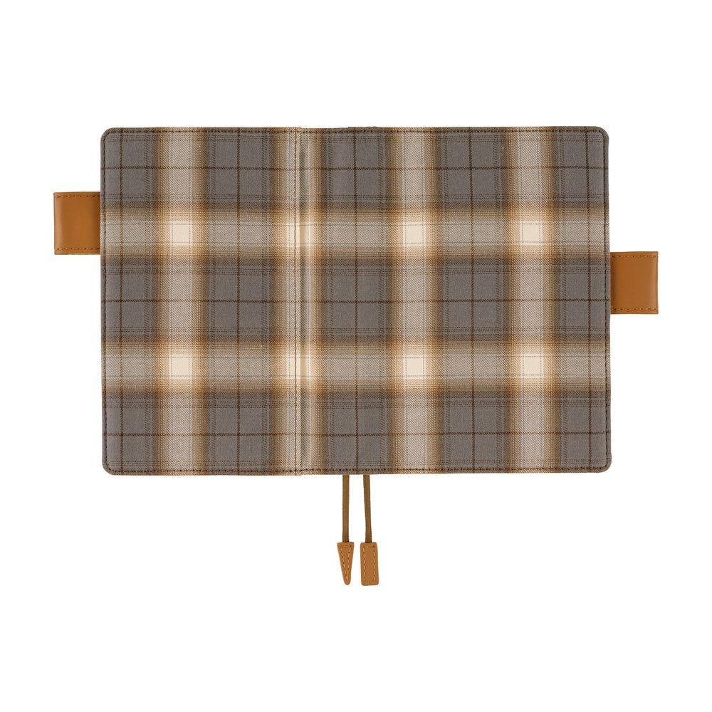 Hobonichi 2026 A6 Techo Book & Cover Set - Shirt Fabric: Foggy Plaid (English)
