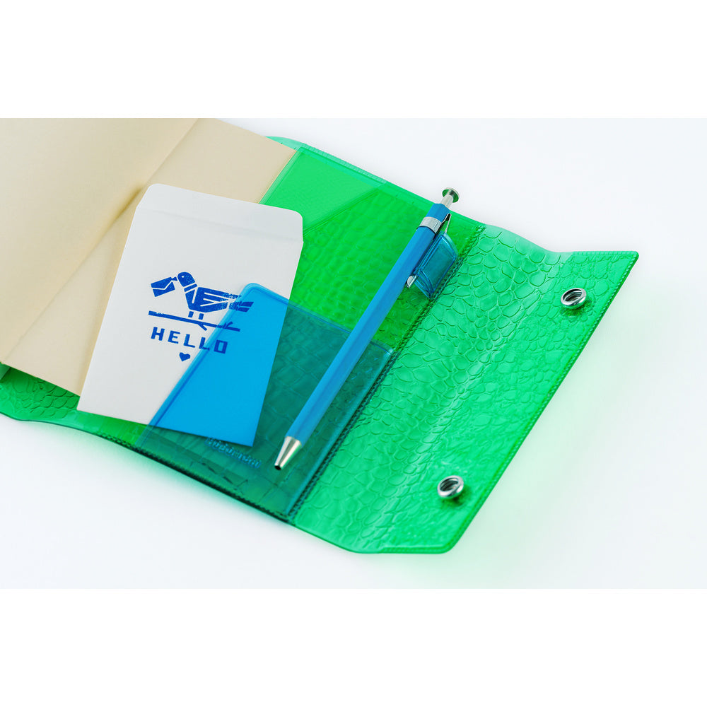 Hobonichi A6 Techo Cover Only - beautiful people: Nothing to Hide (Green)