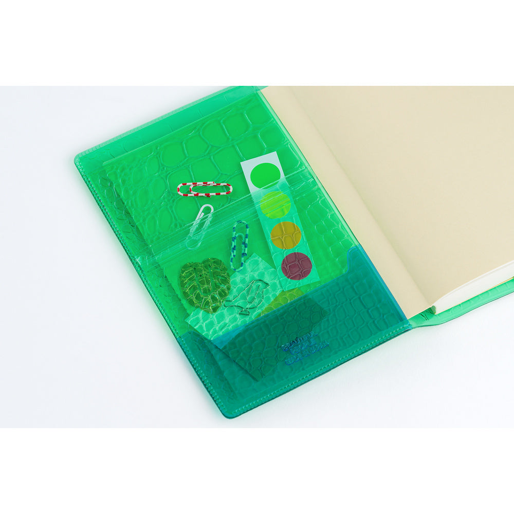 Hobonichi A6 Techo Cover Only - beautiful people: Nothing to Hide (Green)