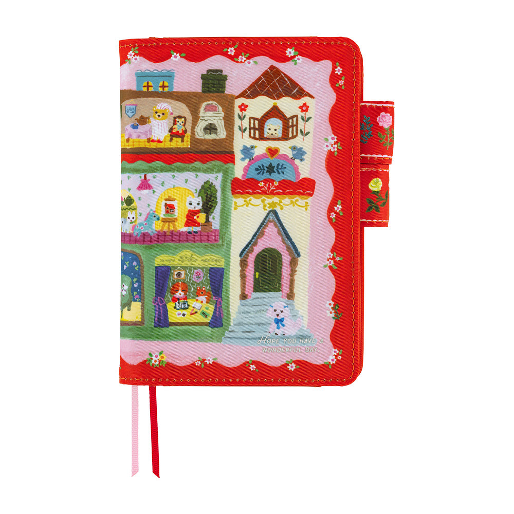 Hobonichi A6 Techo Cover Only - Yumi Kitagishi: White Cat House