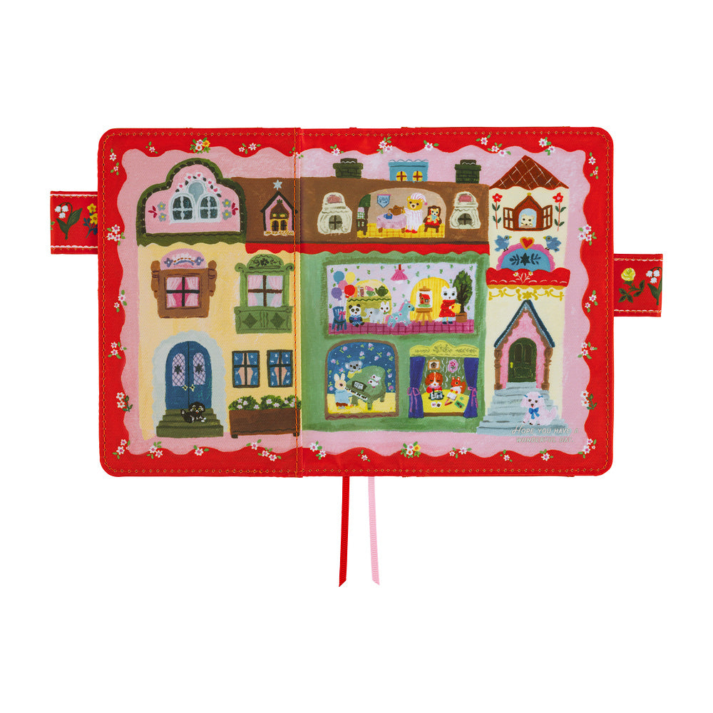 Hobonichi A6 Techo Cover Only - Yumi Kitagishi: White Cat House