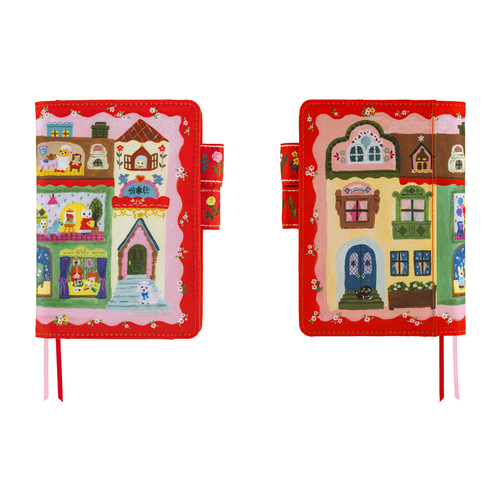 Hobonichi A6 Techo Cover Only - Yumi Kitagishi: White Cat House