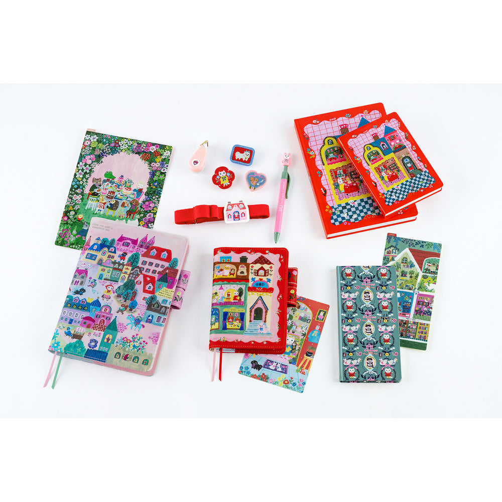 Hobonichi A6 Techo Cover Only - Yumi Kitagishi: White Cat House